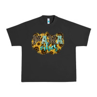 Pigment Black Mama vibes leopard mother's day Urban Heavy Tee - HowdyJamesFarm