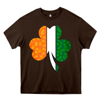 Chocolate Brown Shamrock Boobs St Patrick's Day design Heavy Core Tee - Bettercallsaul
