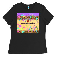 Black special education teacher Ladies Tee - TumblerDesignByShophia