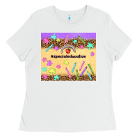 White special education teacher Ladies Tee - TumblerDesignByShophia