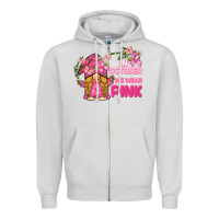 In October We Wear Pink Gnome Zipper Hoodie | Teevron