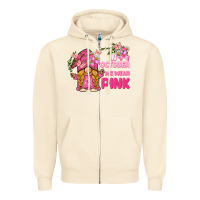 Sandshell in october we wear pink gnome Zipper Hoodie - BarkalooDesign