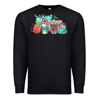 Black religious coffee cups Premium Sweatshirt - AdoDesignShop