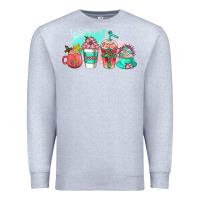 Heather Grey religious coffee cups Premium Sweatshirt - AdoDesignShop
