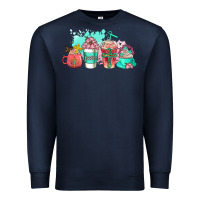 Navy religious coffee cups Premium Sweatshirt - AdoDesignShop