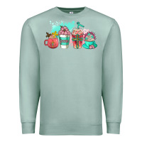 Seafoam religious coffee cups Premium Sweatshirt - AdoDesignShop