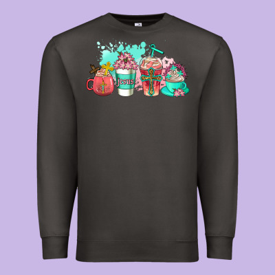 Religious Coffee Cups Premium Sweatshirt Designed By Adodesignshop