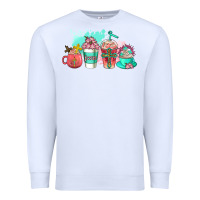 White religious coffee cups Premium Sweatshirt - AdoDesignShop
