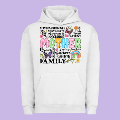 Retro Mother Urban Hoodie Designed By Jahusdesignshop