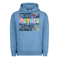 Pigment Pebble Blue retro mother Urban Hoodie - JahusDesignShop
