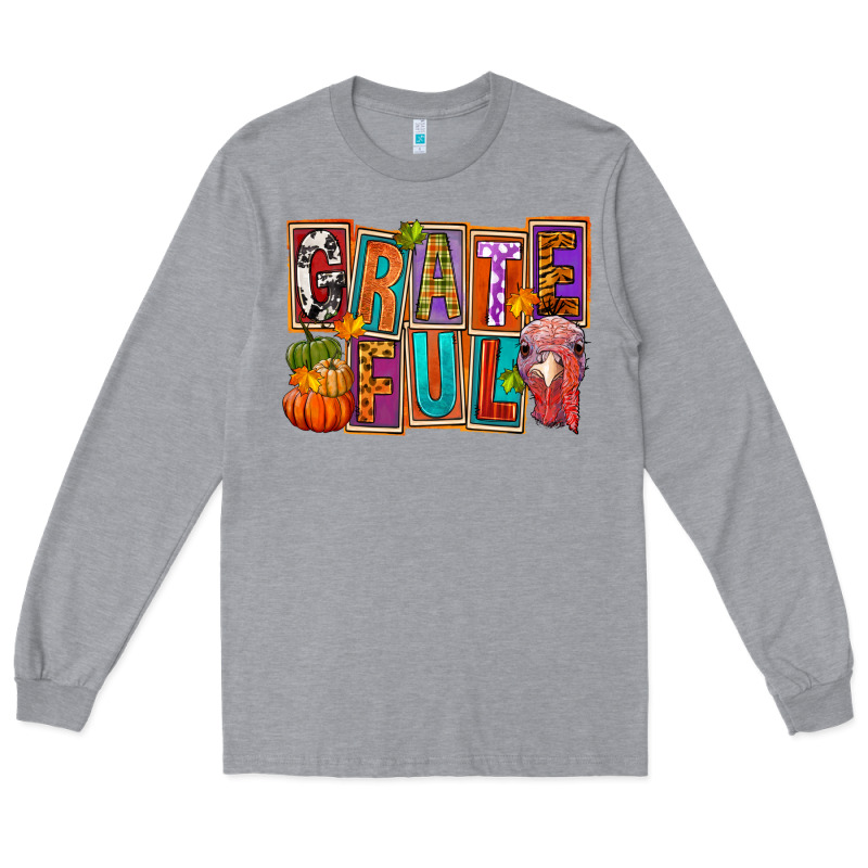 Grateful Thanksgiving Long Sleeve Tee by FaDigitalArtStudio | Teevron
