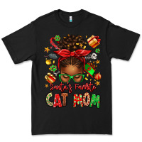 Black santas favorite cat mom Premium Tee - texasbilliewilder