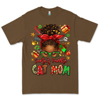 Cacao santas favorite cat mom Premium Tee - texasbilliewilder
