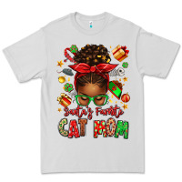 Santas Favorite Cat Mom Premium Tee | Teevron