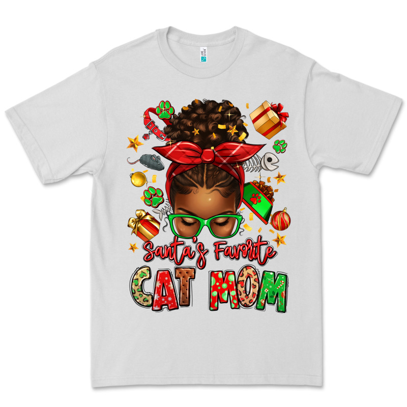 Santas Favorite Cat Mom Premium Tee by texasbilliewilder | Teevron