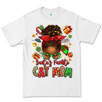 White santas favorite cat mom Premium Tee - texasbilliewilder