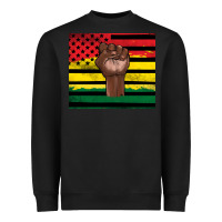 Black Juneteenth American flag Heavyweight Sweatshirt - Artiststas