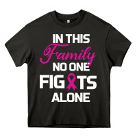 Asphalt In This Family No One Fights Alone Cancer Survivor Heavy Core Tee - Bettercallsaul