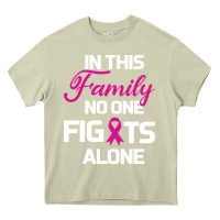 Mossy In This Family No One Fights Alone Cancer Survivor Heavy Core Tee - Bettercallsaul