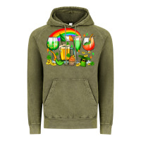 Vintage Olive wine glasses st. patricks Vintage Hoodie - OliviaCreatesArt