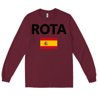 Burgundy rota spain spanish flag city vacation travel gift pullover hoodie Long Sleeve Tee - maiPhamDesign