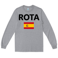 Heather Grey rota spain spanish flag city vacation travel gift pullover hoodie Long Sleeve Tee - maiPhamDesign