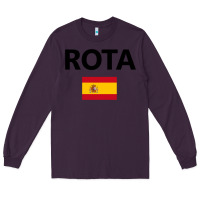 Plum rota spain spanish flag city vacation travel gift pullover hoodie Long Sleeve Tee - maiPhamDesign