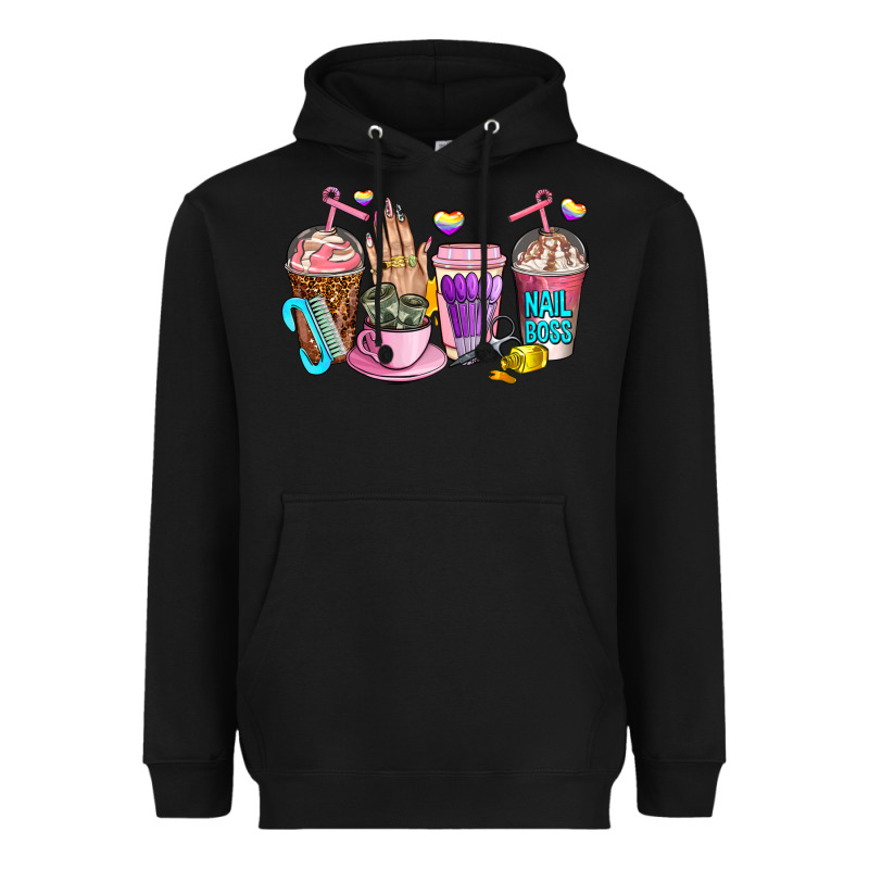 Nail Art  Coffee Cups Heavyweight Hoodie by AdoDesignShop | Teevron
