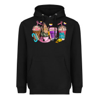 Black nail art  coffee cups Heavyweight Hoodie - AdoDesignShop