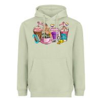 Matcha nail art  coffee cups Heavyweight Hoodie - AdoDesignShop