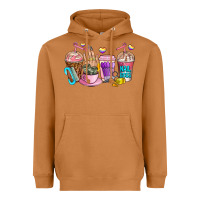 Meerkat nail art  coffee cups Heavyweight Hoodie - AdoDesignShop