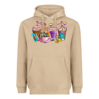 Mushroom nail art  coffee cups Heavyweight Hoodie - AdoDesignShop