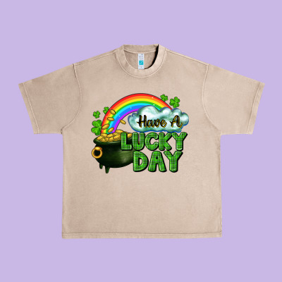 Have A Lucky Day Urban Heavy Tee Designed By Cowgirlartshop