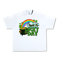 White Have a lucky day Urban Heavy Tee - CowGirlArtShop