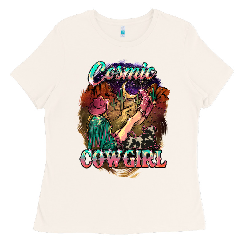 Cosmic Cowgirl Ladies Tee by HowdyJamesFarm | Teevron