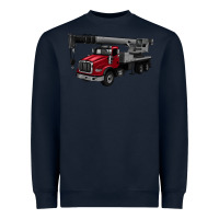 Navy crane truck Heavyweight Sweatshirt - Artiststas