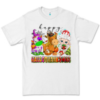 White happy hallothanksmas farm animals Premium Tee - texasbilliewilder