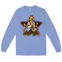 Colony Blue christmas baby jesus oh holly night Long Sleeve Tee - RanaPortraitStore
