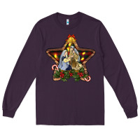 Plum christmas baby jesus oh holly night Long Sleeve Tee - RanaPortraitStore