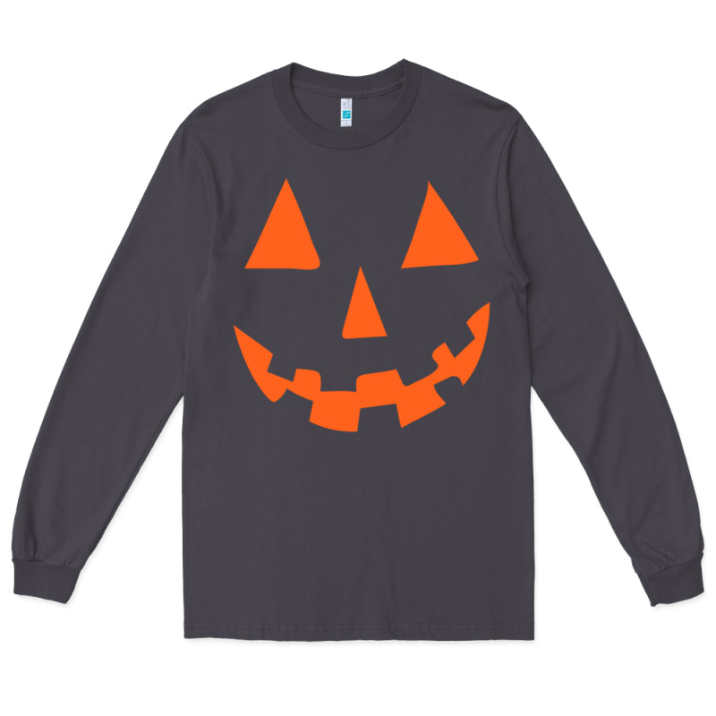 Halloween Pumpkin Face Gift Creepy Spooky Horror Long Sleeve Tee by maiPhamDesign | Teevron