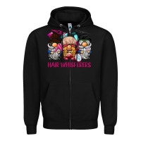Black hair whisperers Zipper Hoodie - BarkalooDesign
