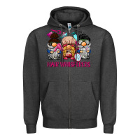 Charcoal Heather hair whisperers Zipper Hoodie - BarkalooDesign