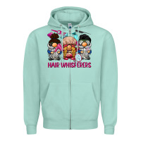 Seafoam hair whisperers Zipper Hoodie - BarkalooDesign