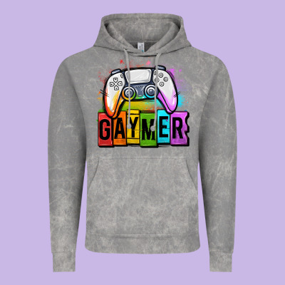 Gaymer Lgbtq Gaming Vintage Hoodie Designed By Oliviacreatesart