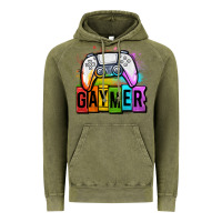 Vintage Olive gaymer lgbtq gaming Vintage Hoodie - OliviaCreatesArt
