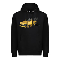 Black Asphalt Paver Premium Hoodie - LillyAllenDesigns