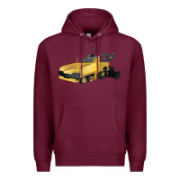 Burgundy Asphalt Paver Premium Hoodie - LillyAllenDesigns