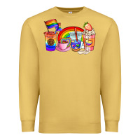 Antique Gold pride coffee cups Premium Sweatshirt - AdoDesignShop