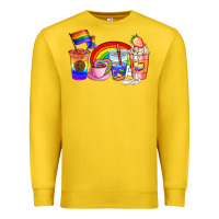 Lemon pride coffee cups Premium Sweatshirt - AdoDesignShop