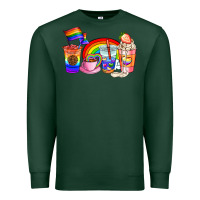 Sports Green pride coffee cups Premium Sweatshirt - AdoDesignShop
